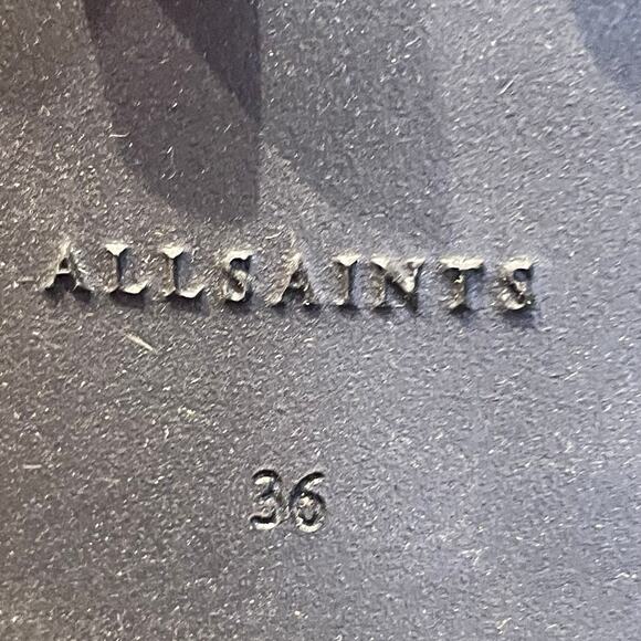 AllSaints Harlee Lug Sole Chelsea Boot Black Women's 36 (US 6) New Without Box - Picture 6 of 6